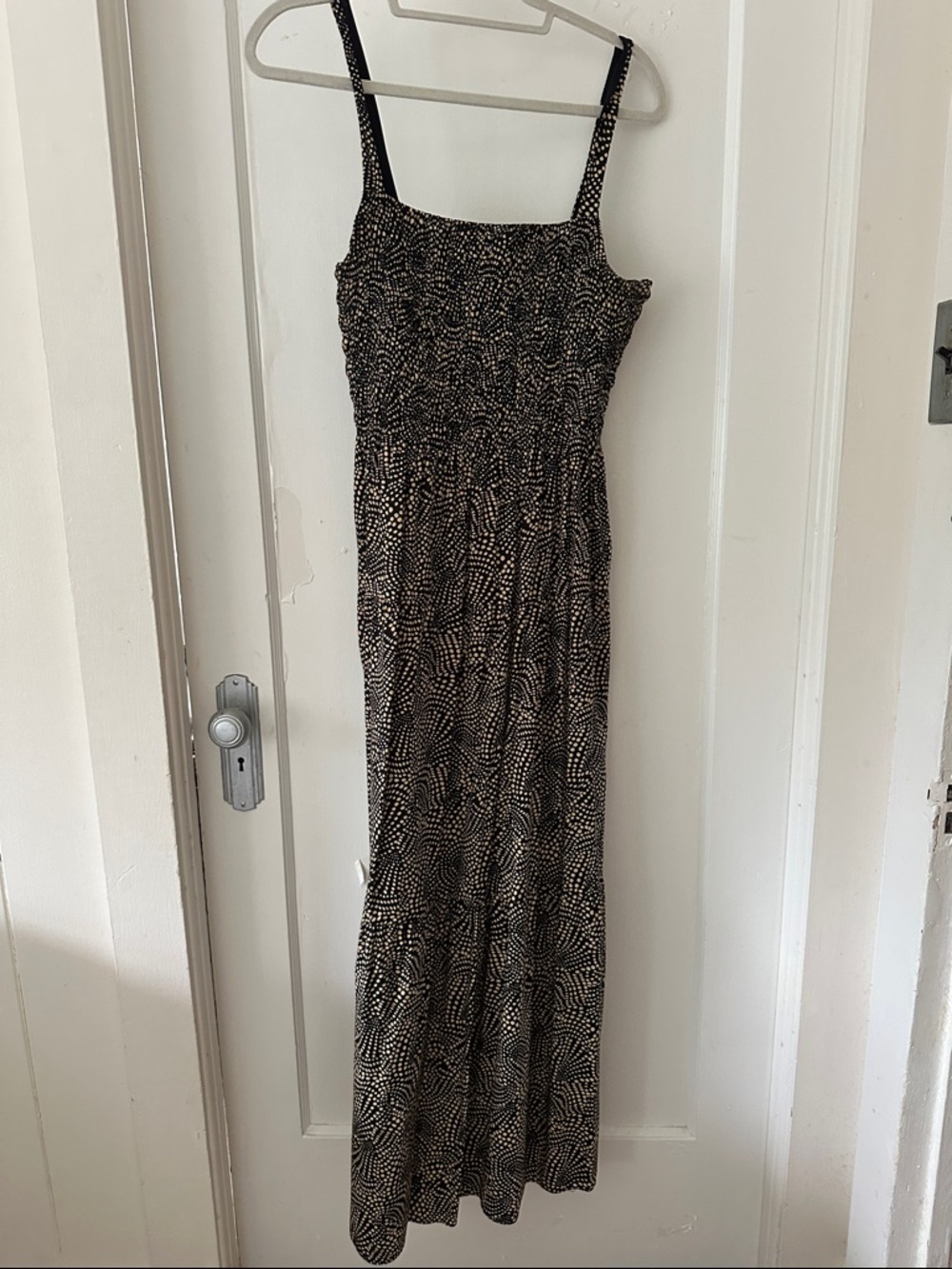 Madewell Black spiral Maxi Dress size 10